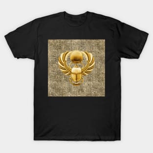 Gold Egyptian Scarab T-Shirt